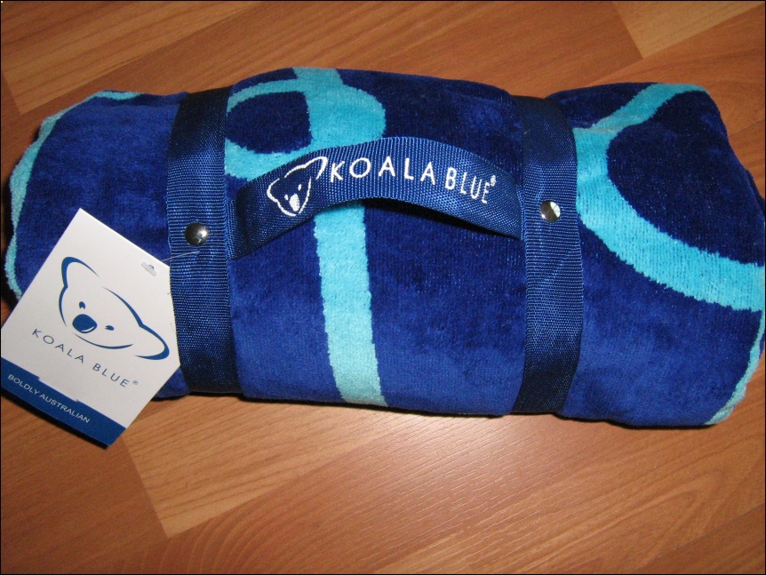 Olivia Newton-John Koala Blue beach towels 2007