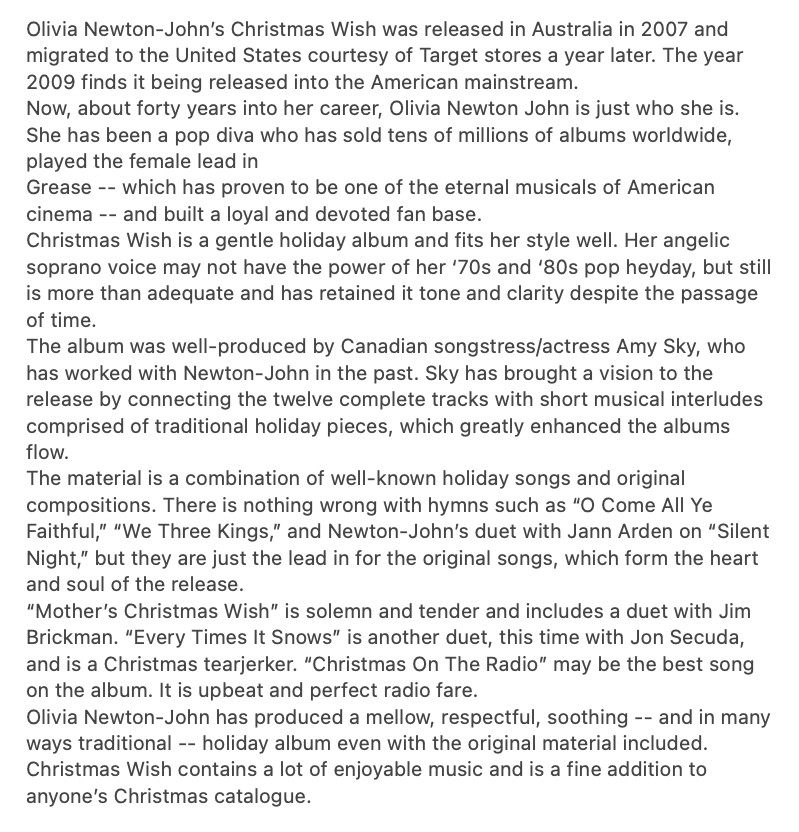 Christmas Wish album review - The Daily Vault