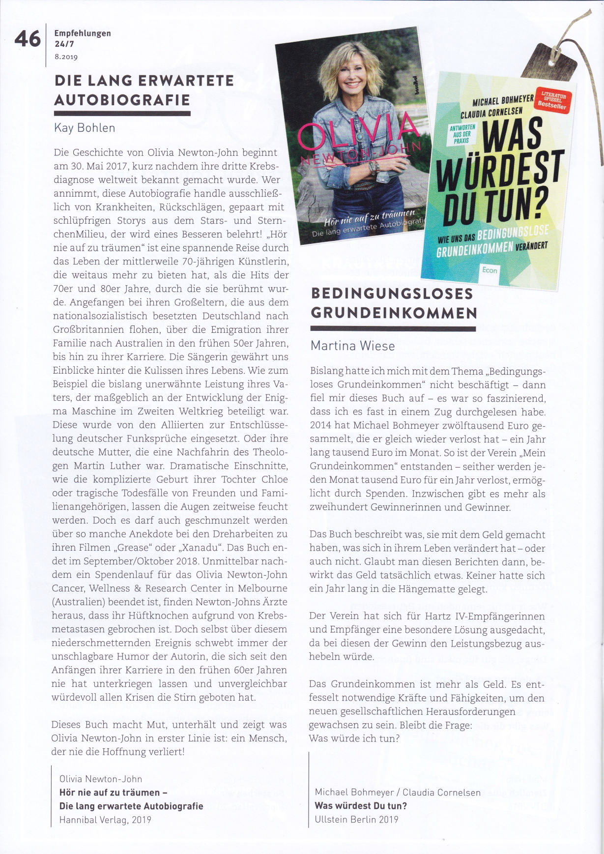 Review of Don't Stop Believin' autobiography - 24 /7 no 8