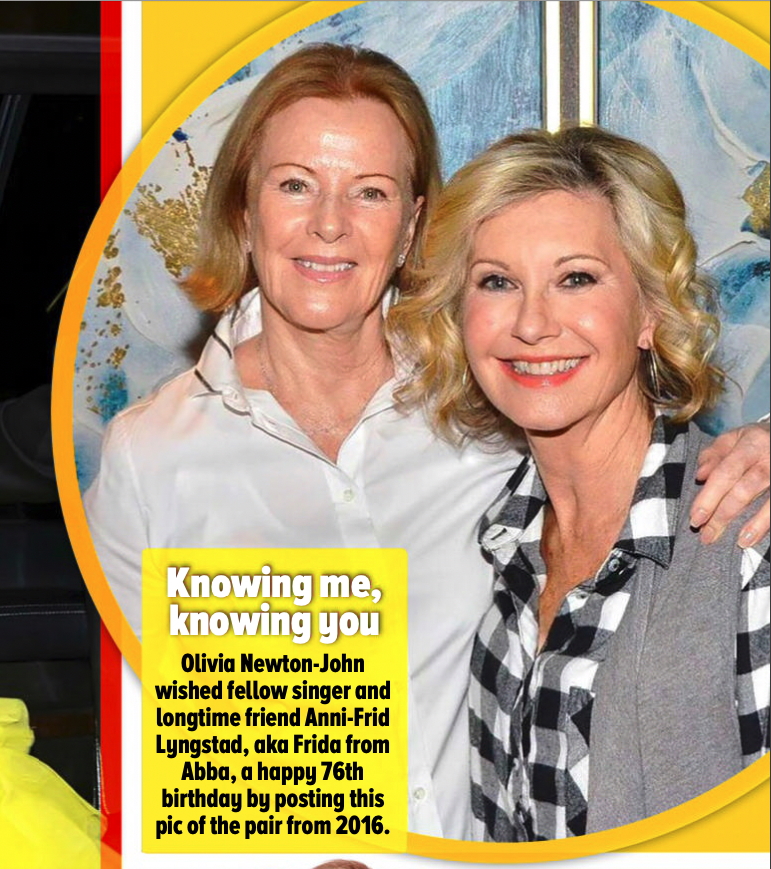 Olivia and Frida from Abba - Woman's Day