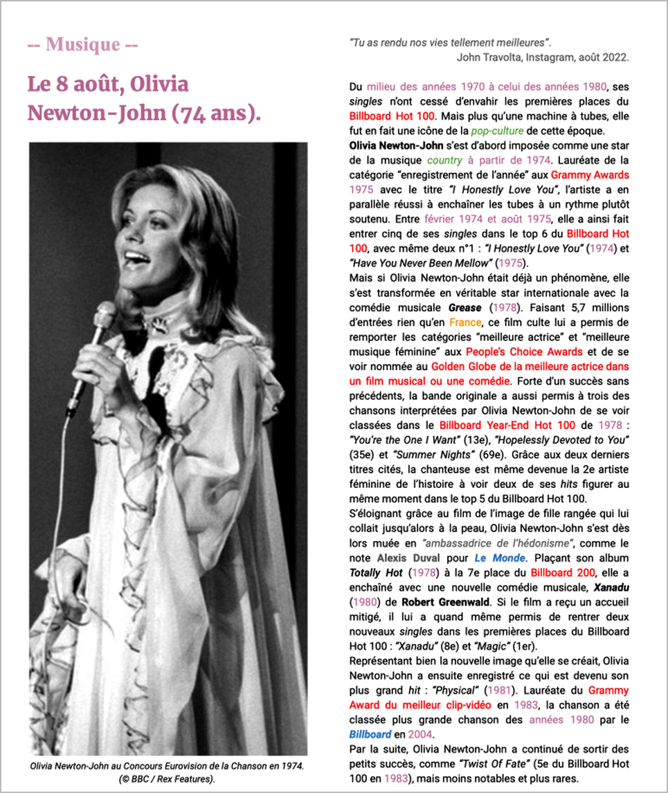 Tribute To Olivia Newton-John - Hall of Hall