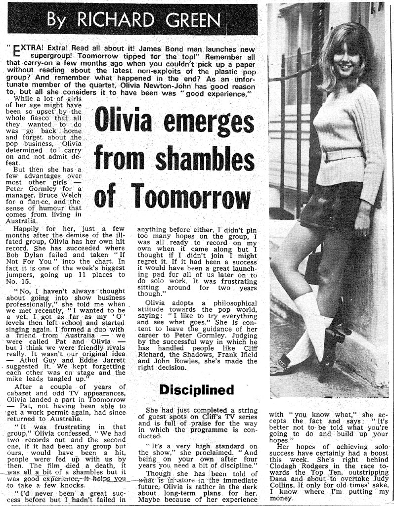 Olivia emerges from shambles of Toomorrow - NME