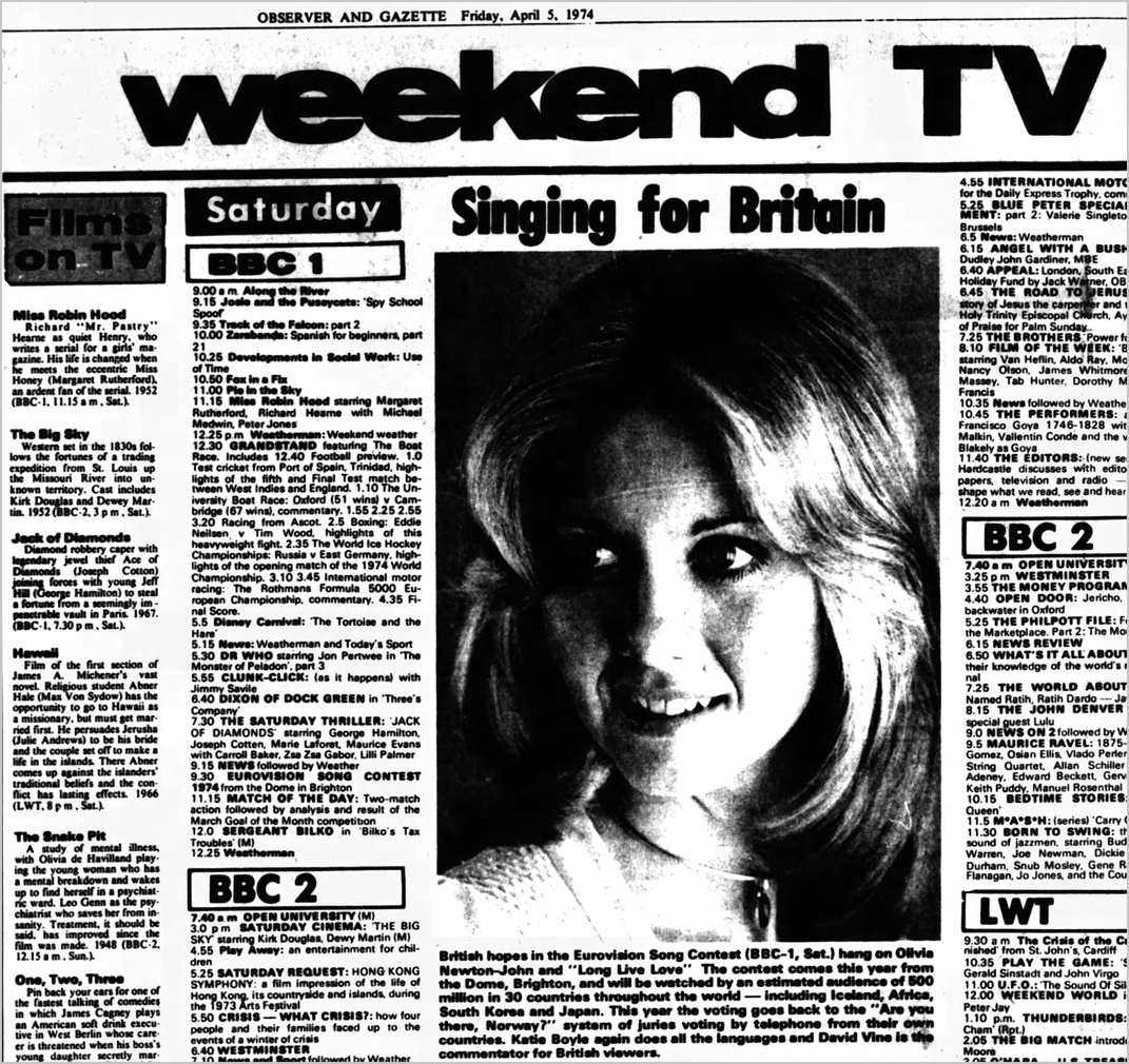 Olivia Newton-John Harrod Observer