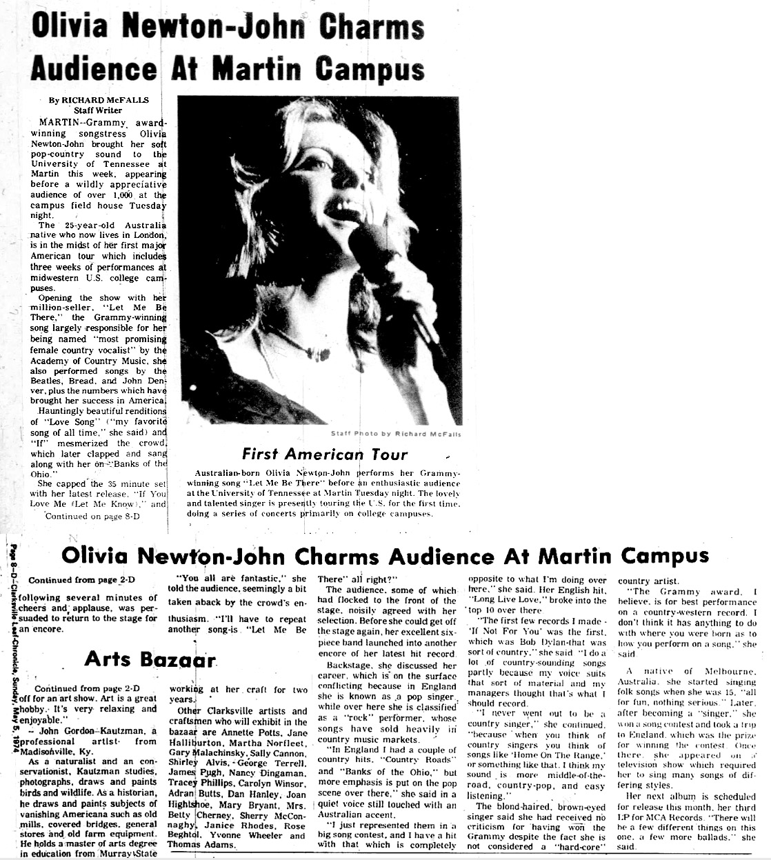 Olivia Charms audience at Martin Campus - Clarksville Leaf Chronicle