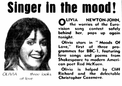 Olivia In The Mood - Daily Record