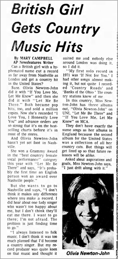Olivia Newton-John Greenville News
