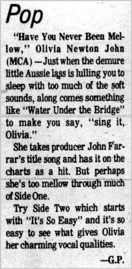 Have You Never Been Mellow review - The Daily Breeze