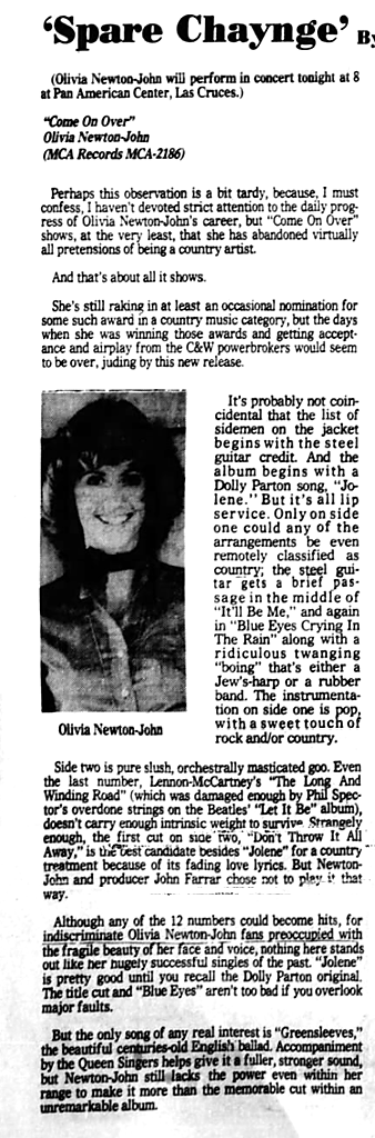 Come On Over album review - Albuquerque Journal