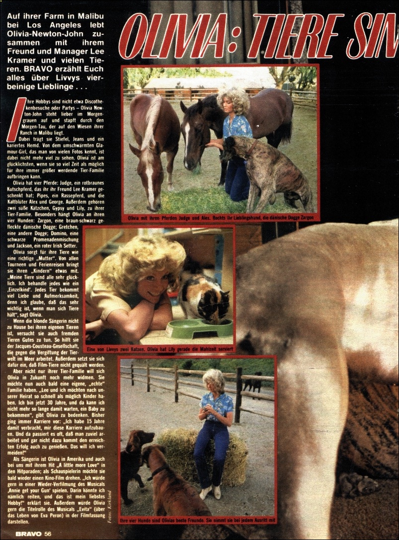 Olivia and her animals - Bravo