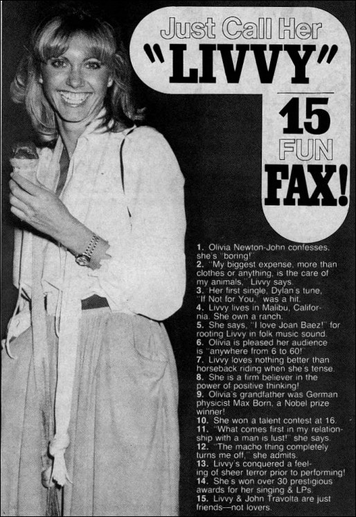 Olivia - 15 fun fax