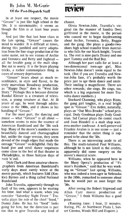 Grease review - St Louis Post