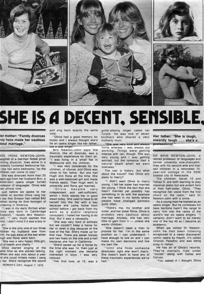She's a decent, sensible, terribly nice girl - Woman's Day