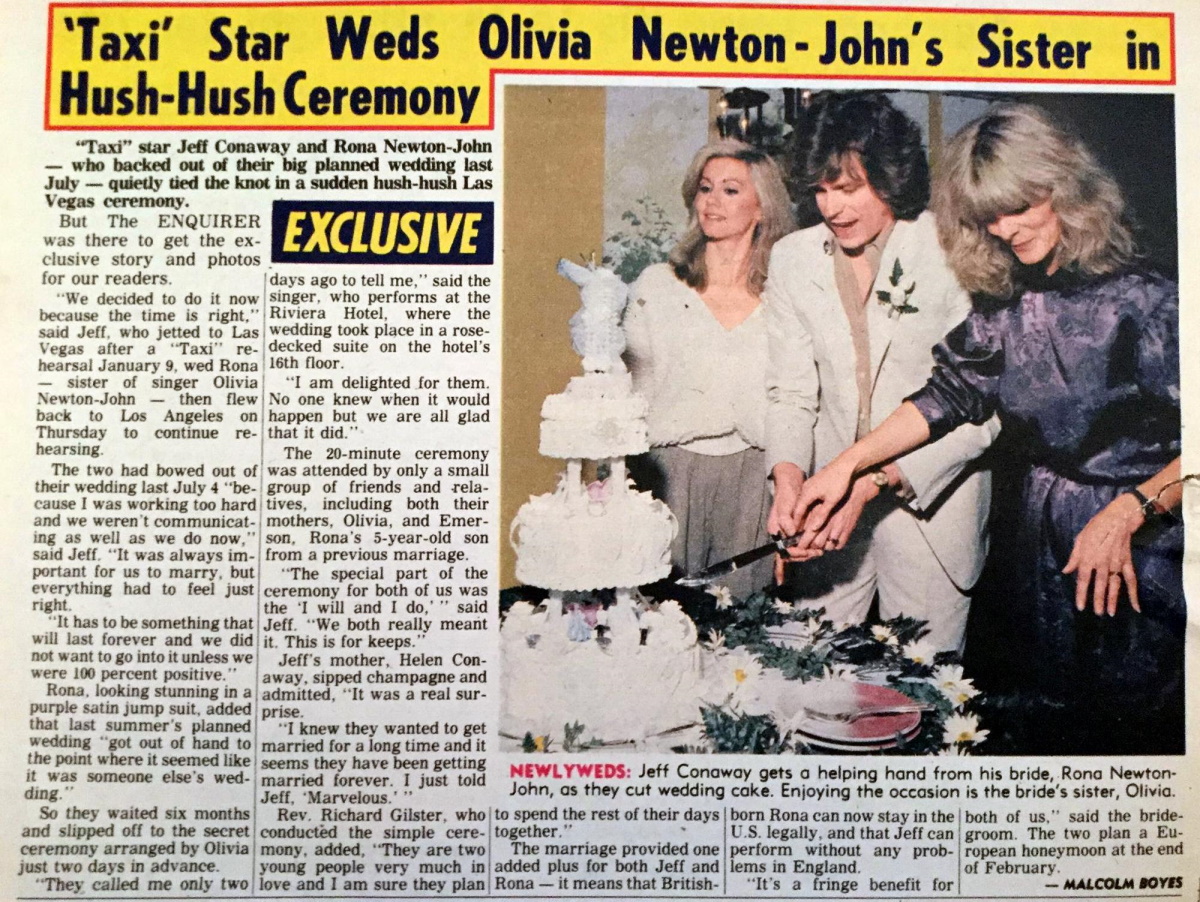 Rona marries Jeff Conaway - National Enquirer