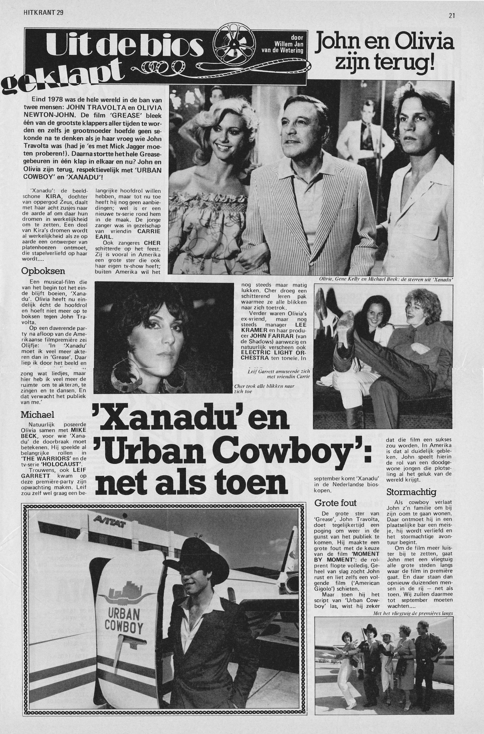 Xanadu and Urban Cowboy - Hitkrant