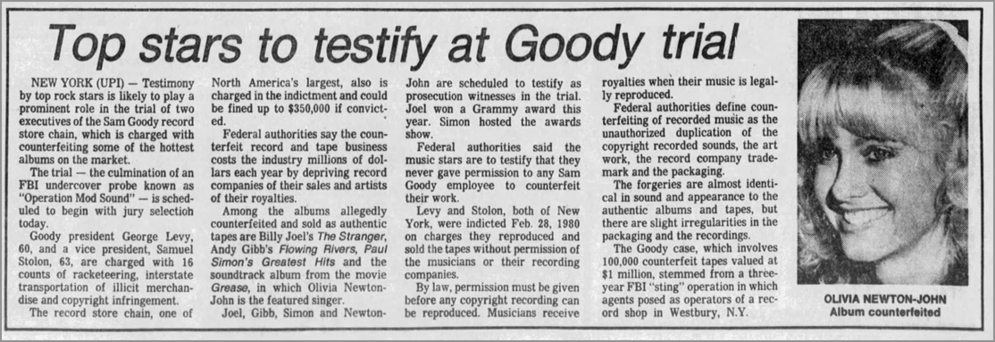 Top Stars to Testify At Goody Trial - The Gazette