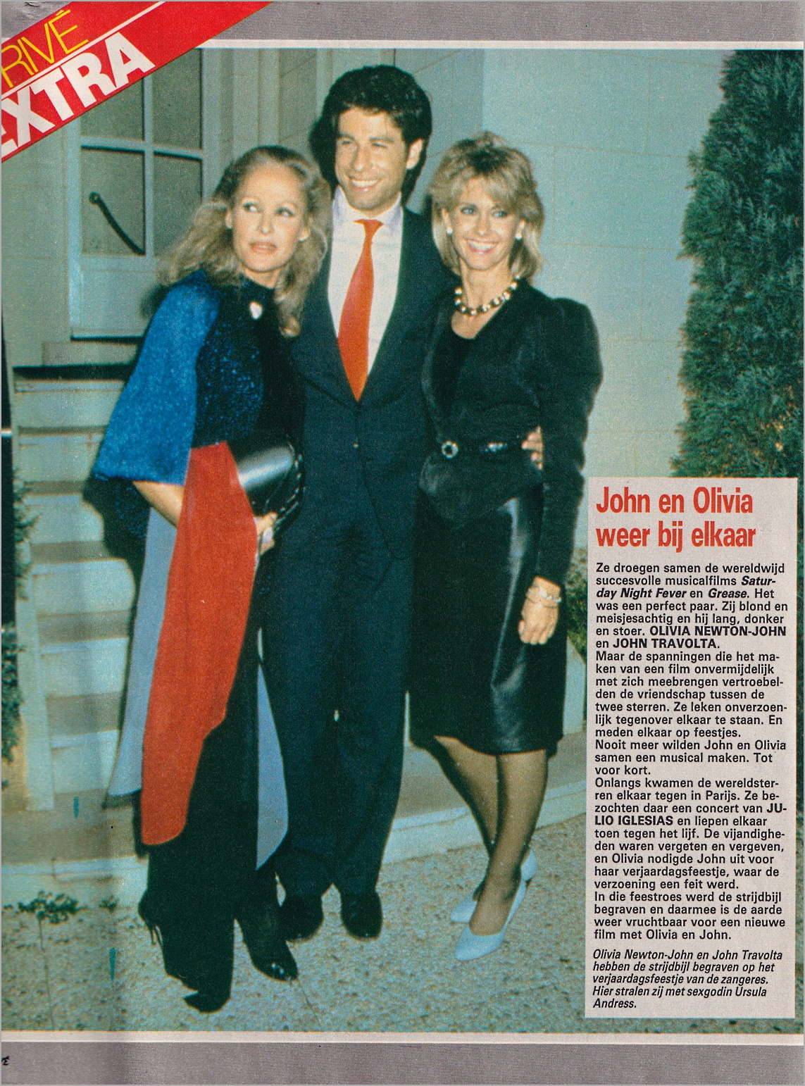 Olivia, John Travolta and Ursula Andress - Prive