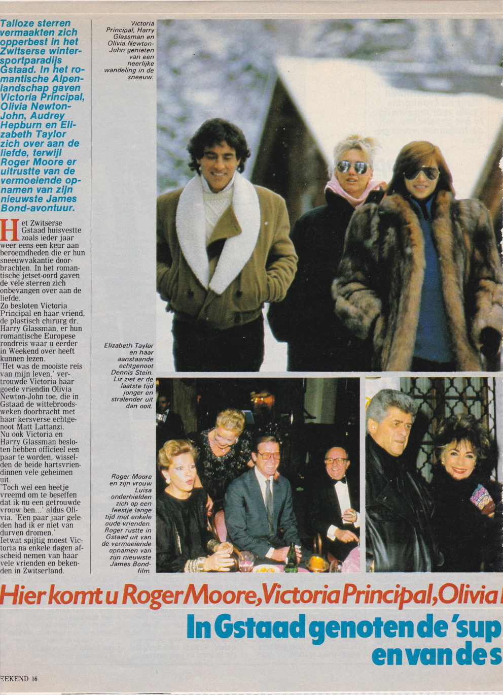 Olivia, Matt and other stars in Gstaad - Weekend