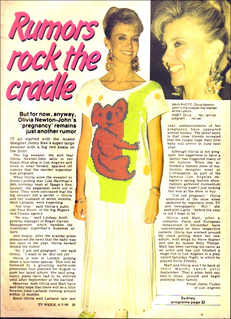 Rumours rock the cradle - TV Week