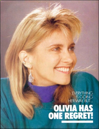 Olivia has one regret - Australian Women's weekly