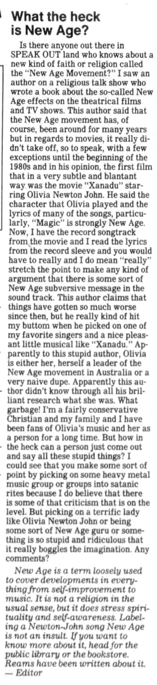 Olivia new age? letter - The Dispatch