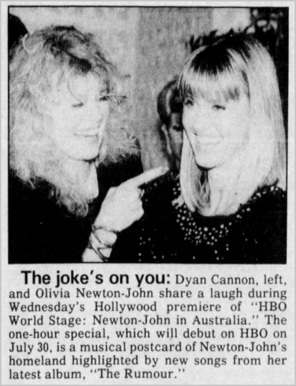 Olivia with Dyan Cannon - Palladium Item