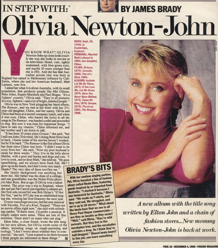 In Step With Olivia Newton-John - Parade