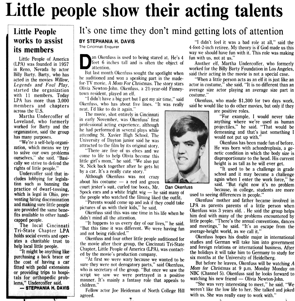 Little People show their acting talents (A Mom For Christmas) - Cincinnati Enquirer