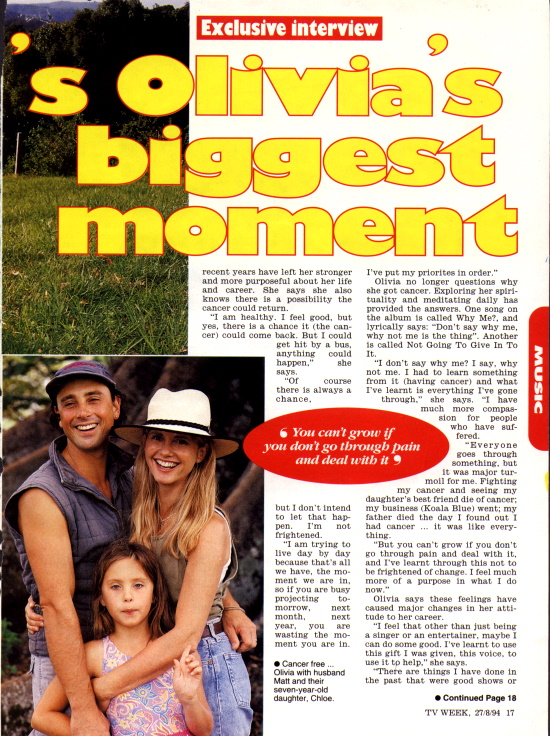 Now It's Olivia's Biggest Moment- TV Week