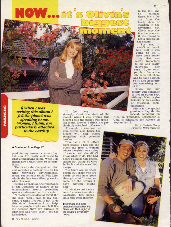 Now It's Olivia's Biggest Moment- TV Week
