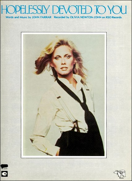 Hopelessly Devoted To You Sheet Music cover
