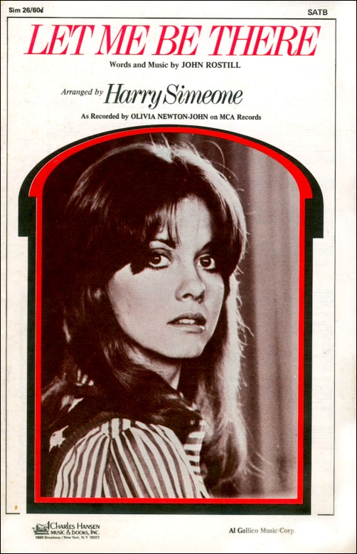 Let me Be There Sheet Music cover