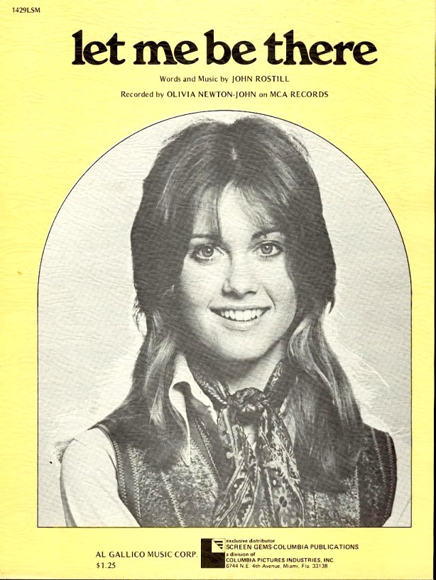 Let me Be There Sheet Music cover