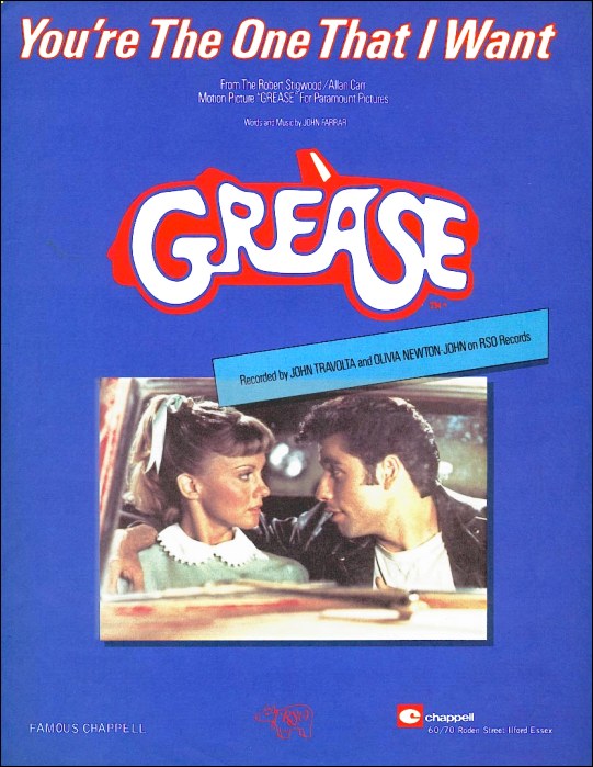 You're The One That I Want Sheet Music cover