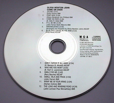 MCA MCA 311 082-2 Come On Over CD