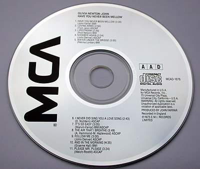 MCA MCAD 1676 Have You Never Been Mellow CD