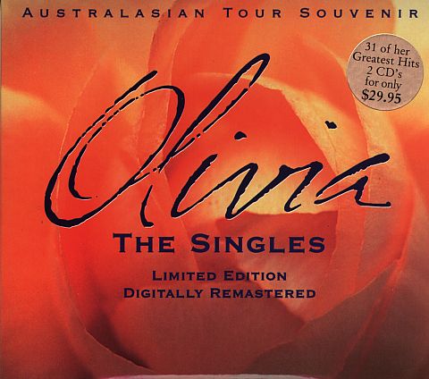 Olivia - The Singles, Australasian Tour Souvenir double CD LP cover