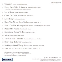 Olivia Newton-John’s Greatest Hits, Volume 2 Australian 1998 CD release inlay Olivia Newton-John (Click to enlarge) Olivia Newton-John’s Greatest Hits, Volume 2 Australian 1998 CD release inlay Olivia Newton-John