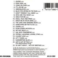 Olivia Newton-John Two on One Clearly Love and Come On Over CD back cover