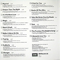 UK Olivia's Greatest Hits CD inner left