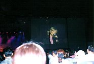 The concert venue was large, with a video-screen. Thanks to Akihiro Saito