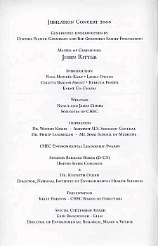 Programme headliners page