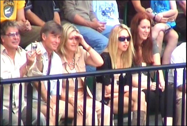Olivia Newton-John, Chloe Lattanzi, Gregg Cave and John Easterling Olivia