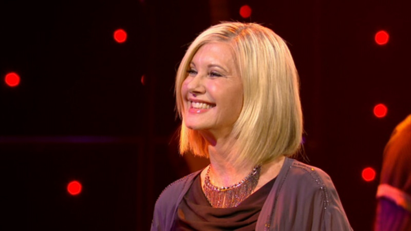 Olivia Newton-John at the Cliff Richard 75th Anniversary Concert