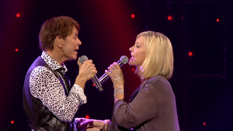 Olivia Newton-John at the Cliff Richard 75th Anniversary Concert Suddenly duet