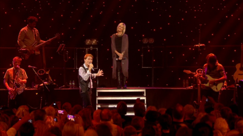 Olivia Newton-John at the Cliff Richard 75th Anniversary Concert Suddenly duet
