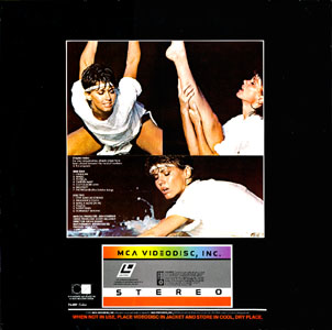 Physical laserdisc back cover