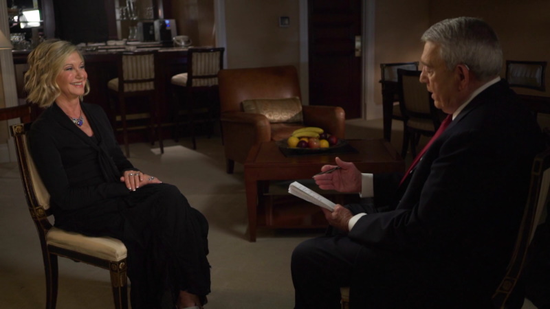 Olivia Newton-John on interview with Dan Rather in 2016
