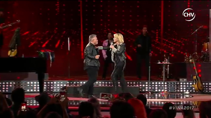 Olivia Newton-John at the Vina del Mar Festival 2017