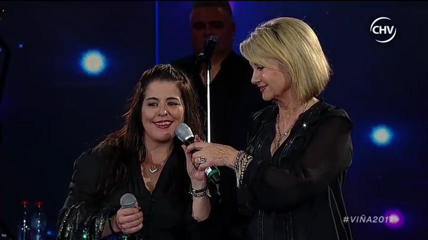 Olivia Newton-John at the Vina del Mar Festival 2017
