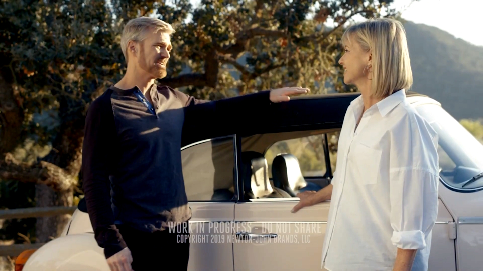 Olivia Newton-John and Emerson on Celebrity Car Crush 2019 Olivia Newton-John on Celebrity Car Crush 2019